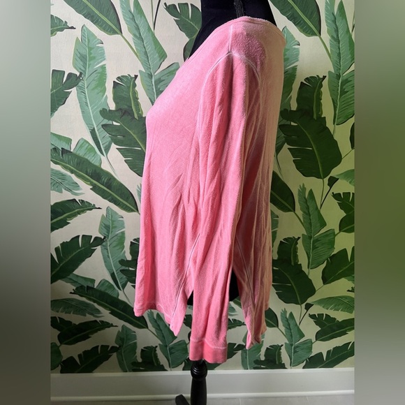 Lou & Grey Women’s Coral Long Sleeve Split Side Cozy Top Medium - Picture 3 of 8